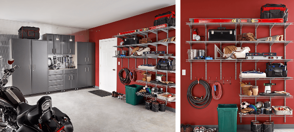 Combine ProGarage and MaxLoad shelving to create storage that’s easily accessible and securable – the best of both worlds!  Get tips on organizing your garage by zones.